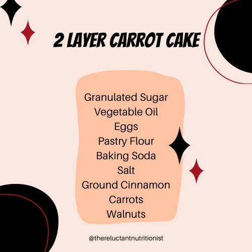 2 Layer Carrot Cake – Making Family Favorites